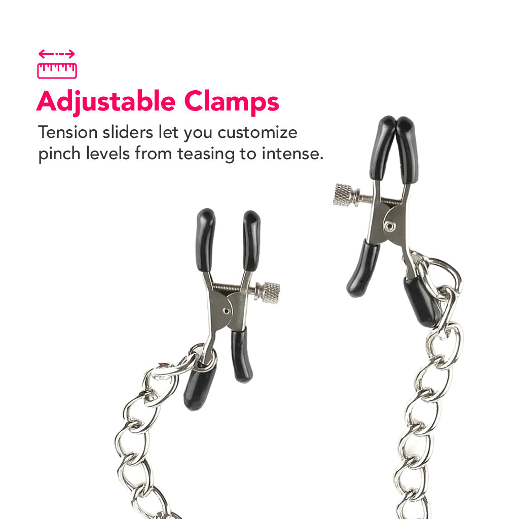 Fetish Fantasy Ltd O-Ring Gag & Nipple Clamps