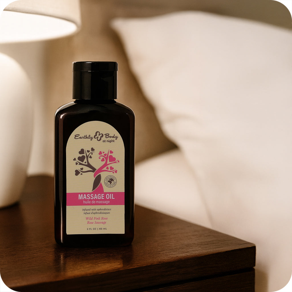 At Night Massage Oil 2oz/60ml in Wild Pink Rose