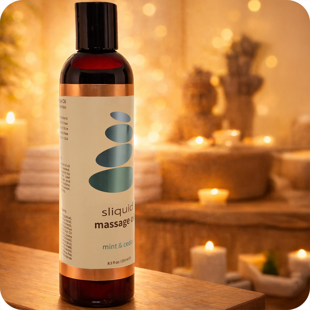 Balance Massage Oil 8.5oz/255ml in Mint & Cedar