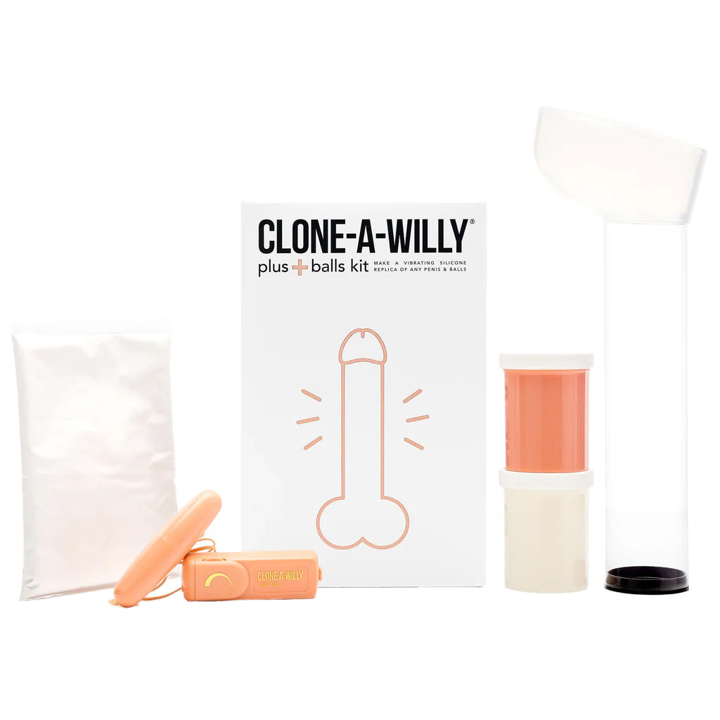 Clone-A-Willy & Balls Vibe Kit in Light Skin Tone