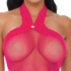Electric Pink Halter Dress