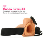 Fetish Fantasy 9 Inch Hollow Strap-On with Balls in Flesh