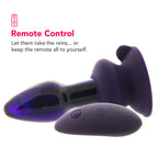 Icicles No.85 Vibrating Glass Plug in Purple