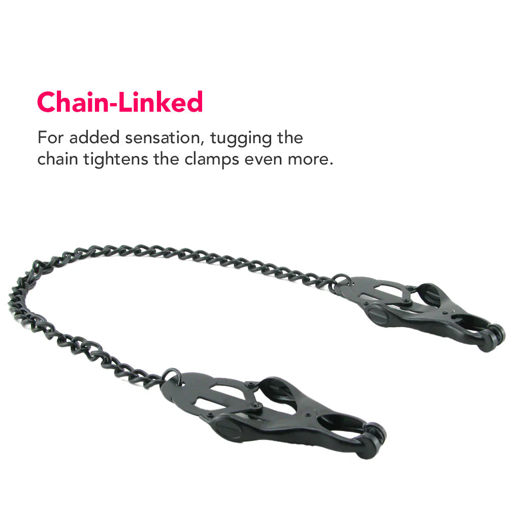 Master Series Monarch Noir Chained Clover Clamps