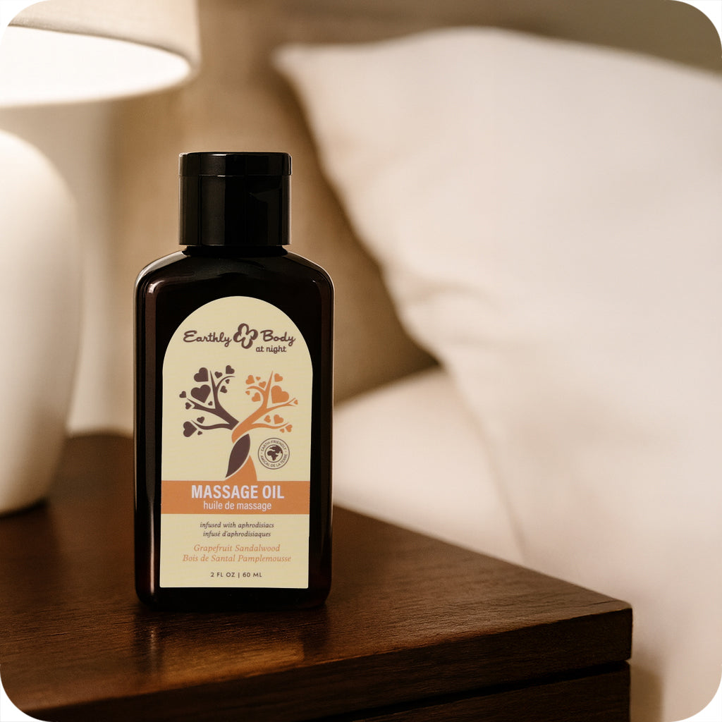 At Night Massage Oil 2oz/60ml in Grapefruit Sandalwood