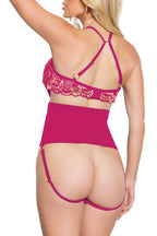 Pink Pussycat Pink Gold Trimmed Cami & Panty Set
