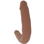 Silicone Studs Bend & Hold 12 Inch Dildo in Brown