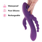 Fourgasm Triple Stimulator Sucking Rabbit Vibe