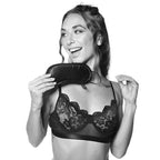 Sex & Mischief Satin Blindfold in Black