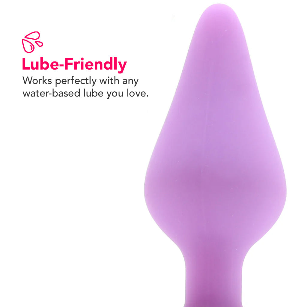 Candy Hearts Do Me Now Small Butt Plug in Purple