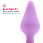 Candy Hearts Do Me Now Small Butt Plug in Purple