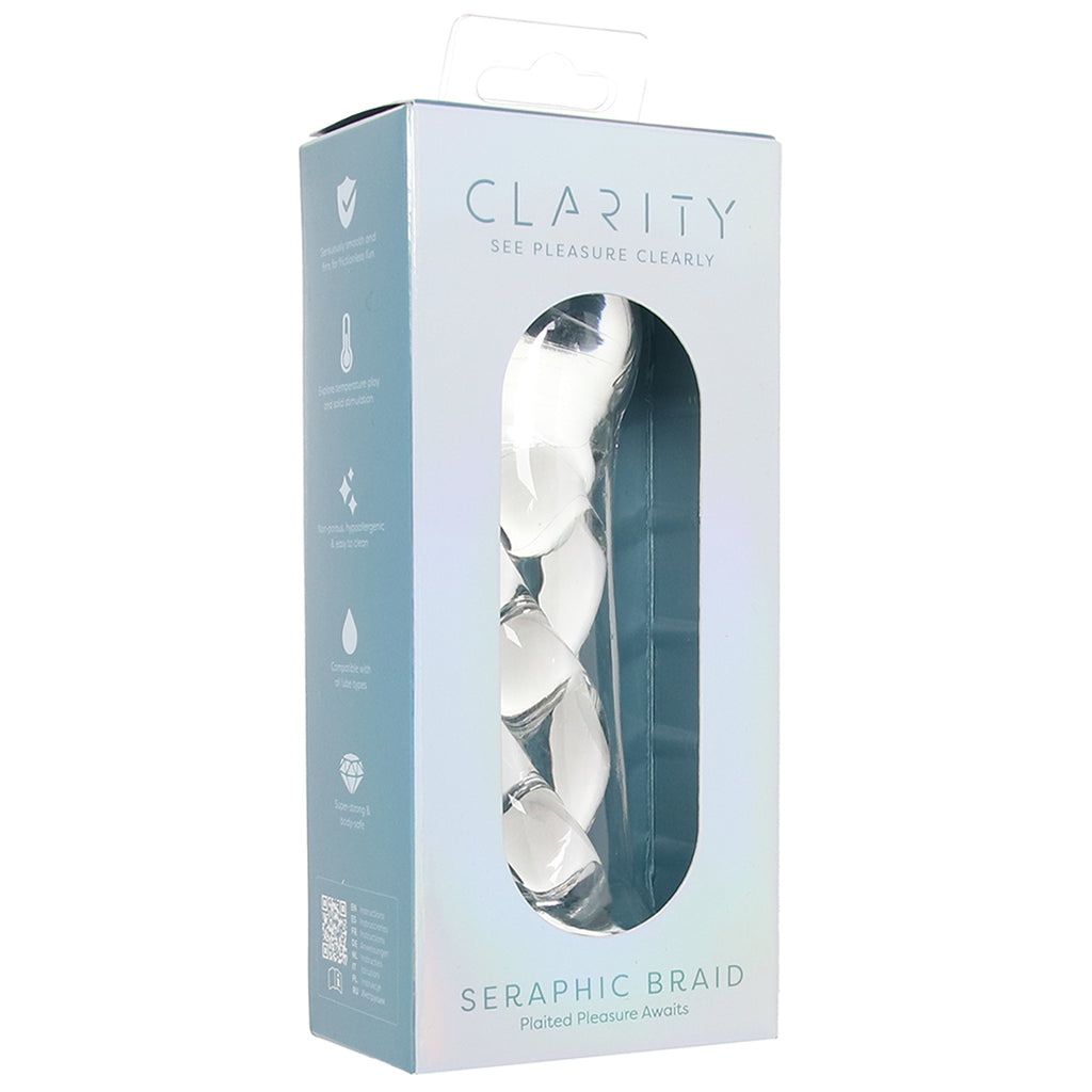Clarity Seraphic Braid Glass Dildo