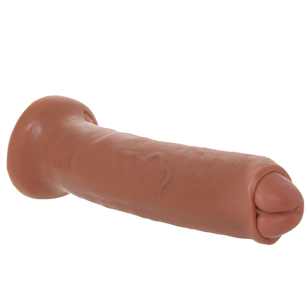 King Cock 7 Inch Slide-Skin Uncut Cock in Caramel