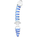 gläs 10 Inch Mr. Swirly Double Dildo & Butt Plug