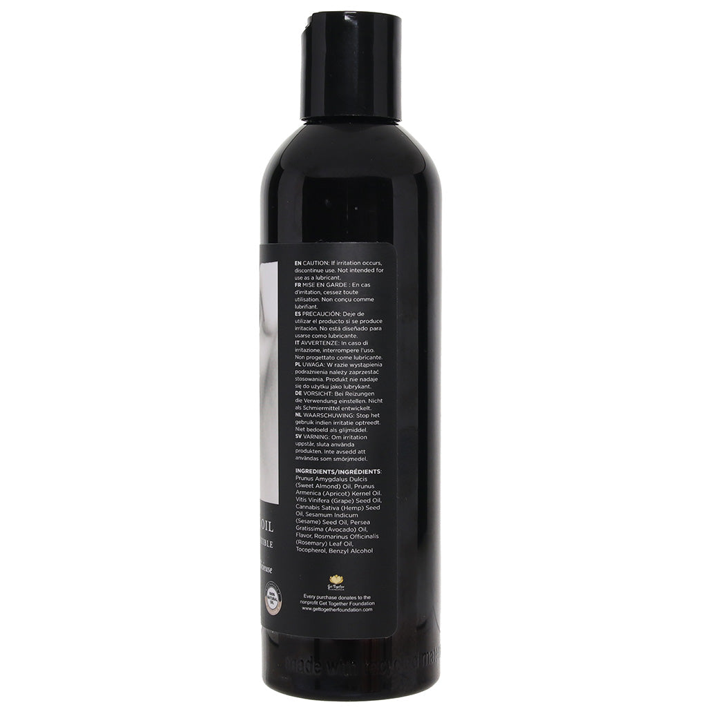 Edible Massage Oil 8oz/236ml in Vanilla