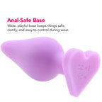 Candy Hearts Do Me Now Small Butt Plug in Purple