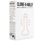Clone-A-Willy & Balls Vibe Kit in Light Skin Tone