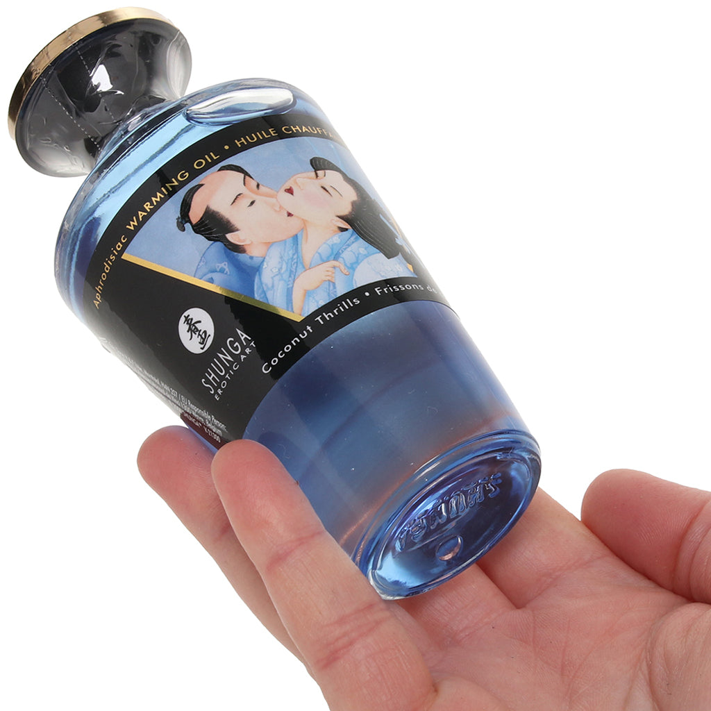 Aphrodisiac Warming Oil 3.5oz/100ml in Coconut Thrills