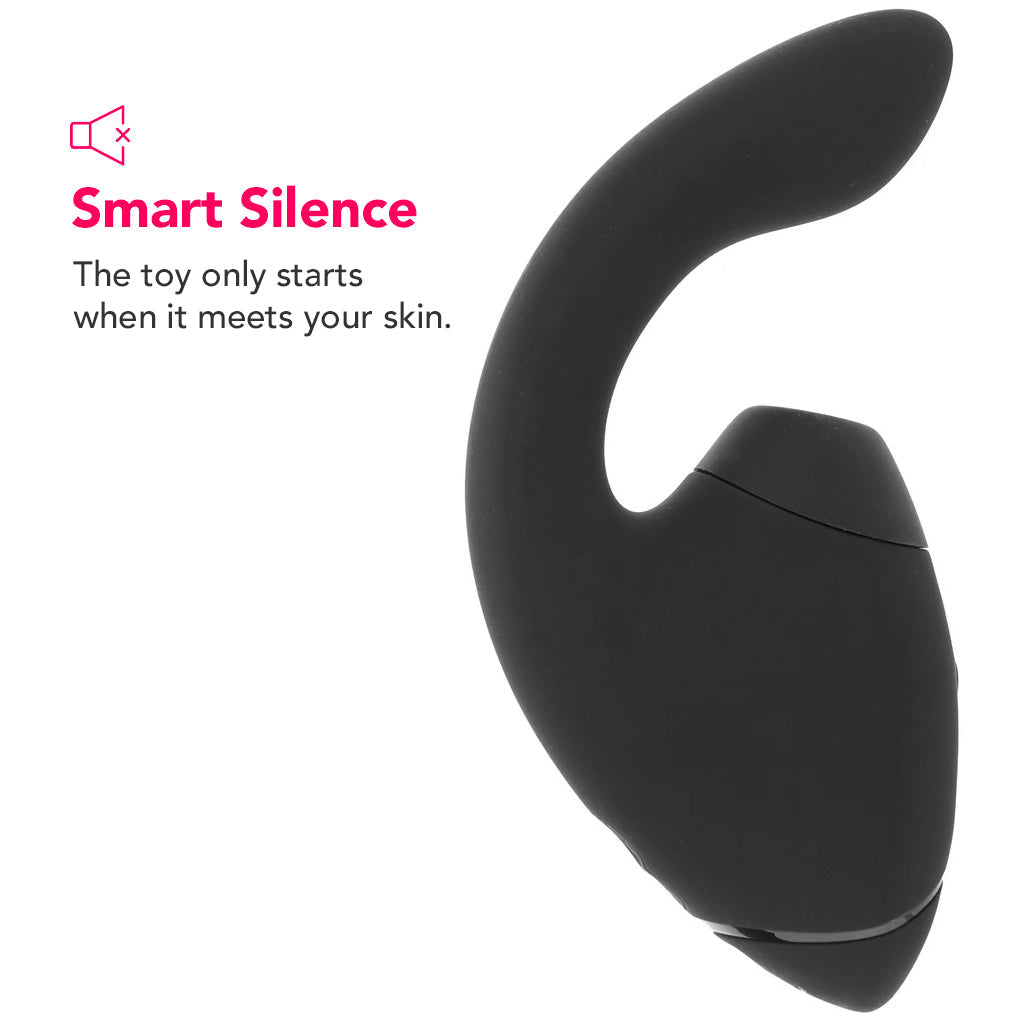 Womanizer Next Duo Clitoral Suction & G-Spot Vibe in Black