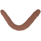 Silicone Studs Bend & Hold 12 Inch Dildo in Brown