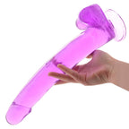 Size Queen 12 Inch Jelly Dildo in Purple