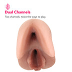PDX Plus Perfect Pussy Double Stroker in Tan