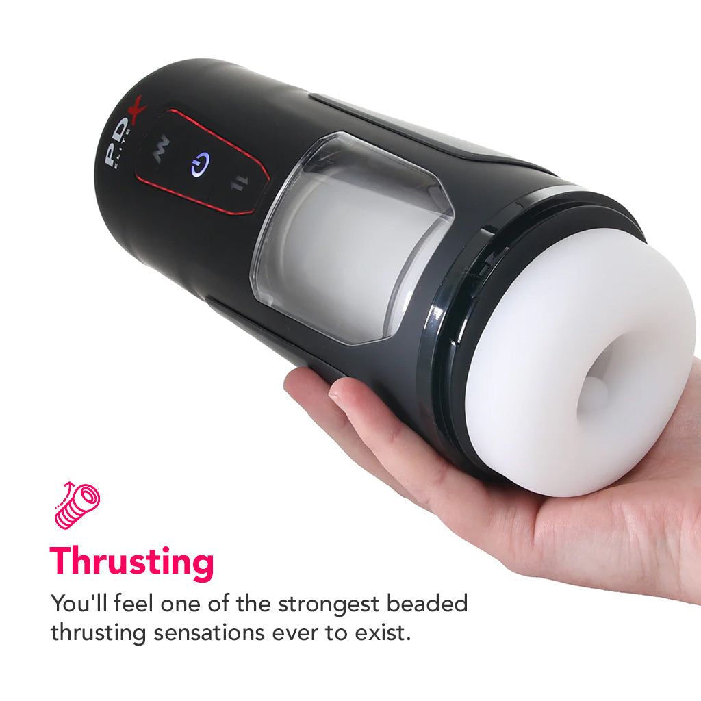 PDX Elite Milk Me Hotter Auto Stroker with Heating Base
