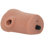 PDX Double Pounder Vibrating Squeeze Stroker in Brown