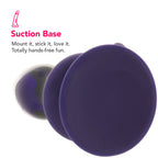 Icicles No.85 Vibrating Glass Plug in Purple