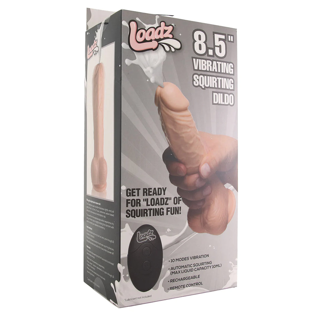 Loadz 8.5 Inch Vibrating Squirting Dildo