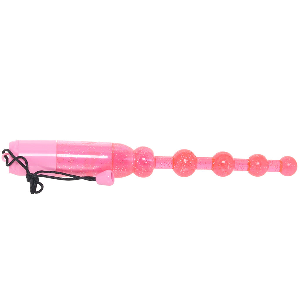 Waterproof Vibrating Pleasure Beads in Pink