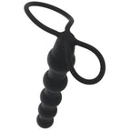 Silicone Beaded Double Rider in Black