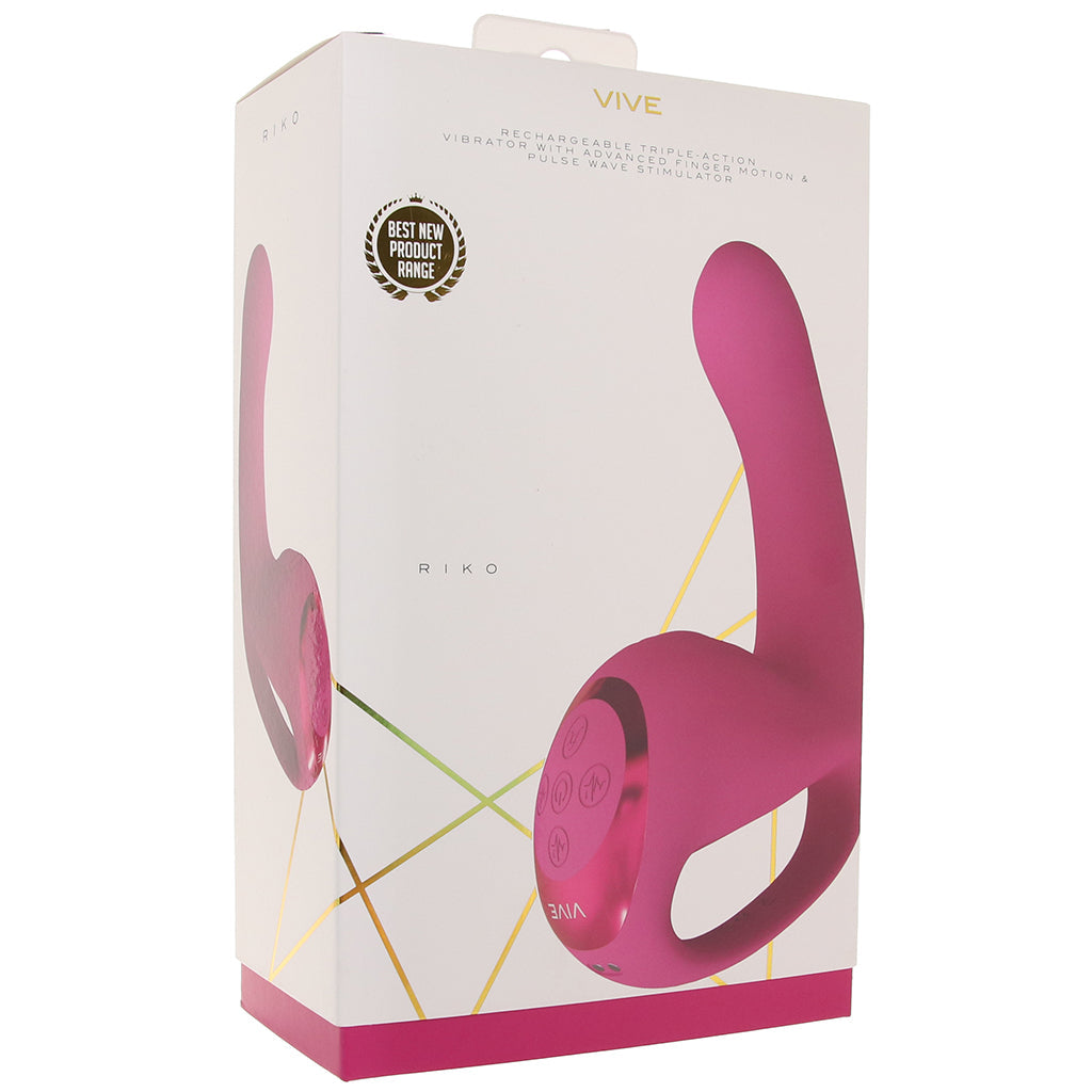 Riko Triple Thumping Finger Motion Vibe in Pink