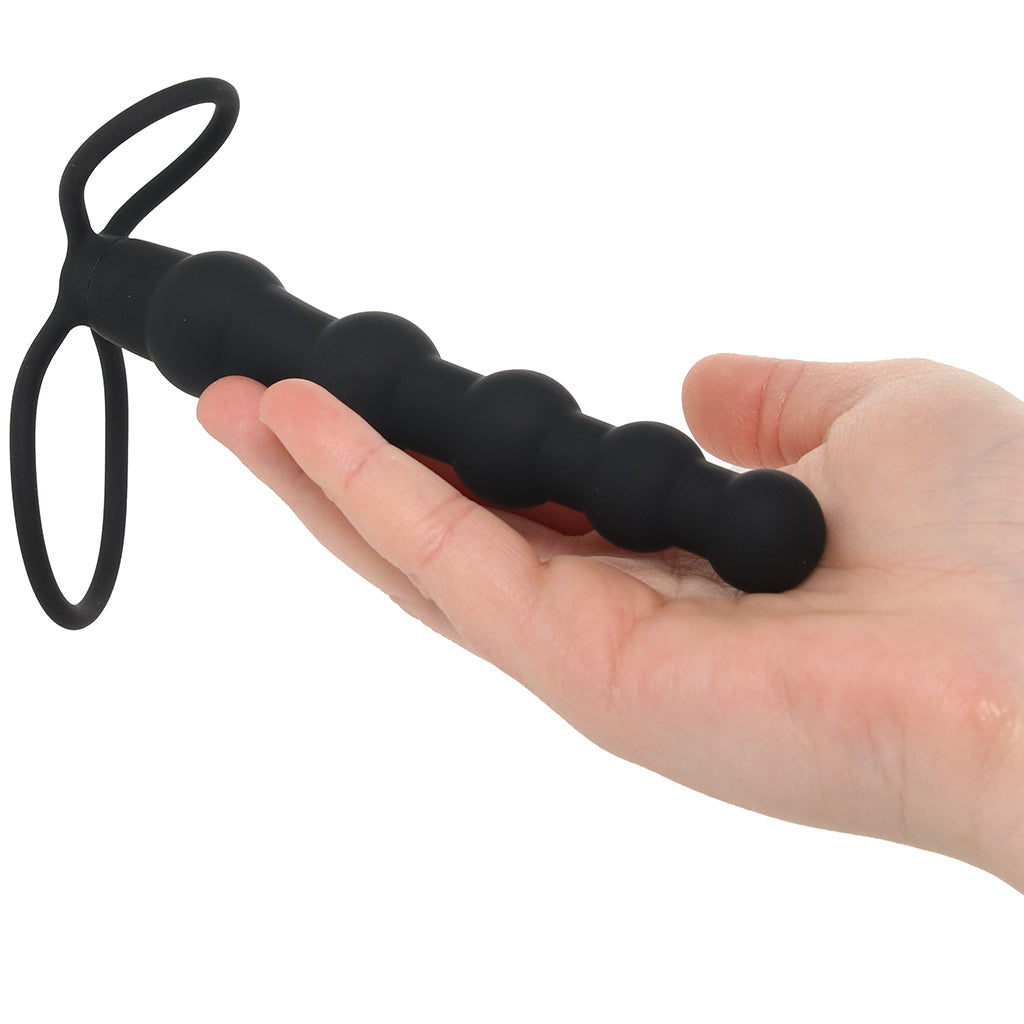 Silicone Beaded Double Rider in Black