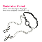 Fetish Fantasy Ltd O-Ring Gag & Nipple Clamps