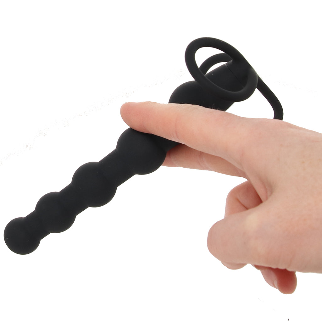 Silicone Beaded Double Rider in Black