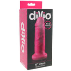 Dillio 6 Inch Chub Dildo in Hot Pink