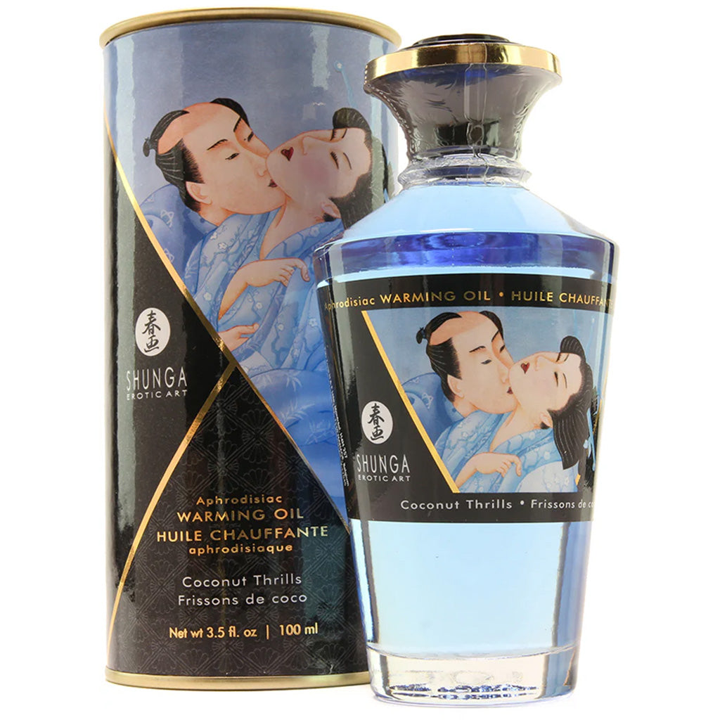 Aphrodisiac Warming Oil 3.5oz/100ml in Coconut Thrills