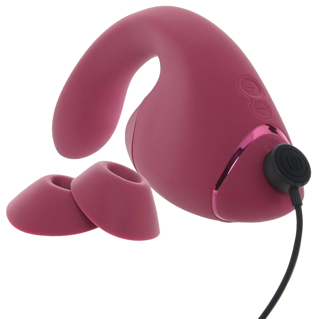 Womanizer Next Duo Clitoral Suction & G-Spot Vibe in Pink
