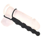 Silicone Beaded Double Rider in Black