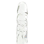 Blown Large Realistic Glass Dildo in Clear