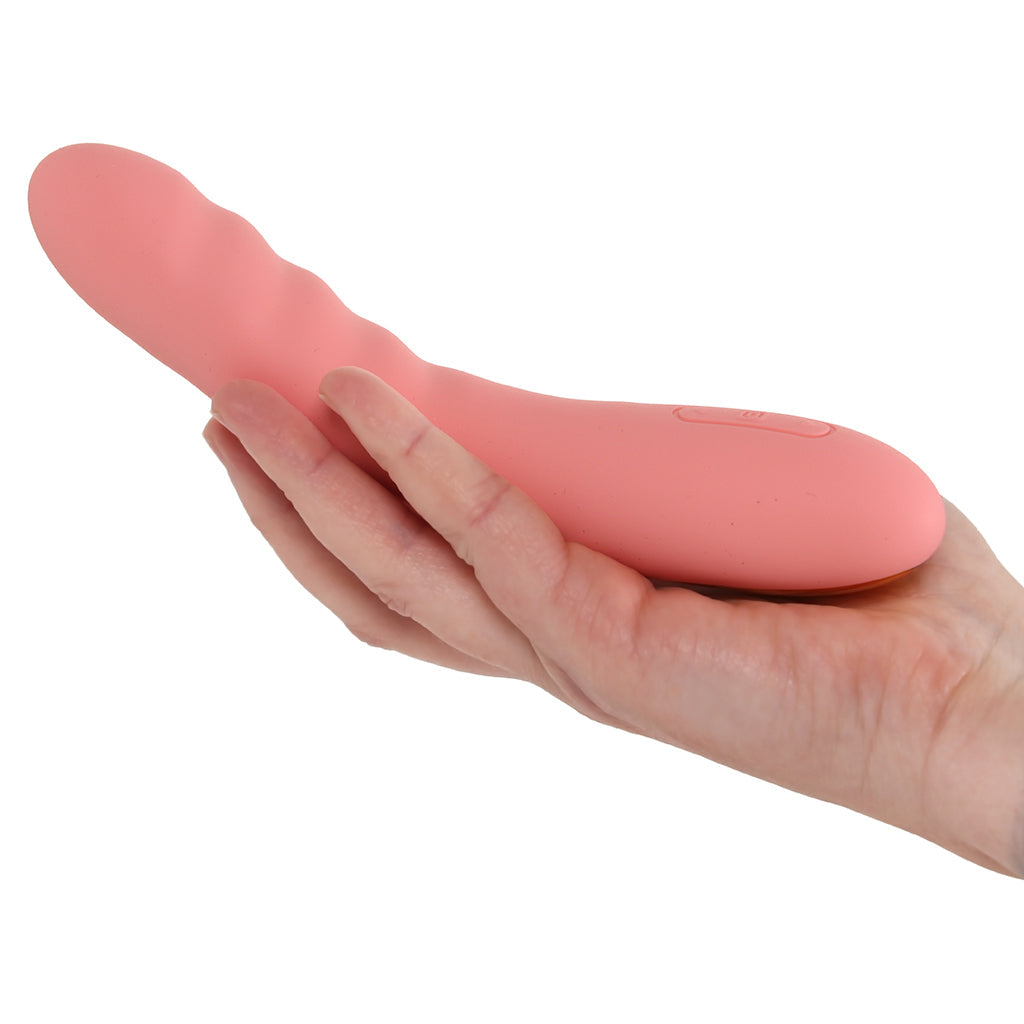 Ava Neo Interactive Thrusting Vibe in Peach Pink
