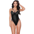 Pink Pussycat Strappy Black Teddy