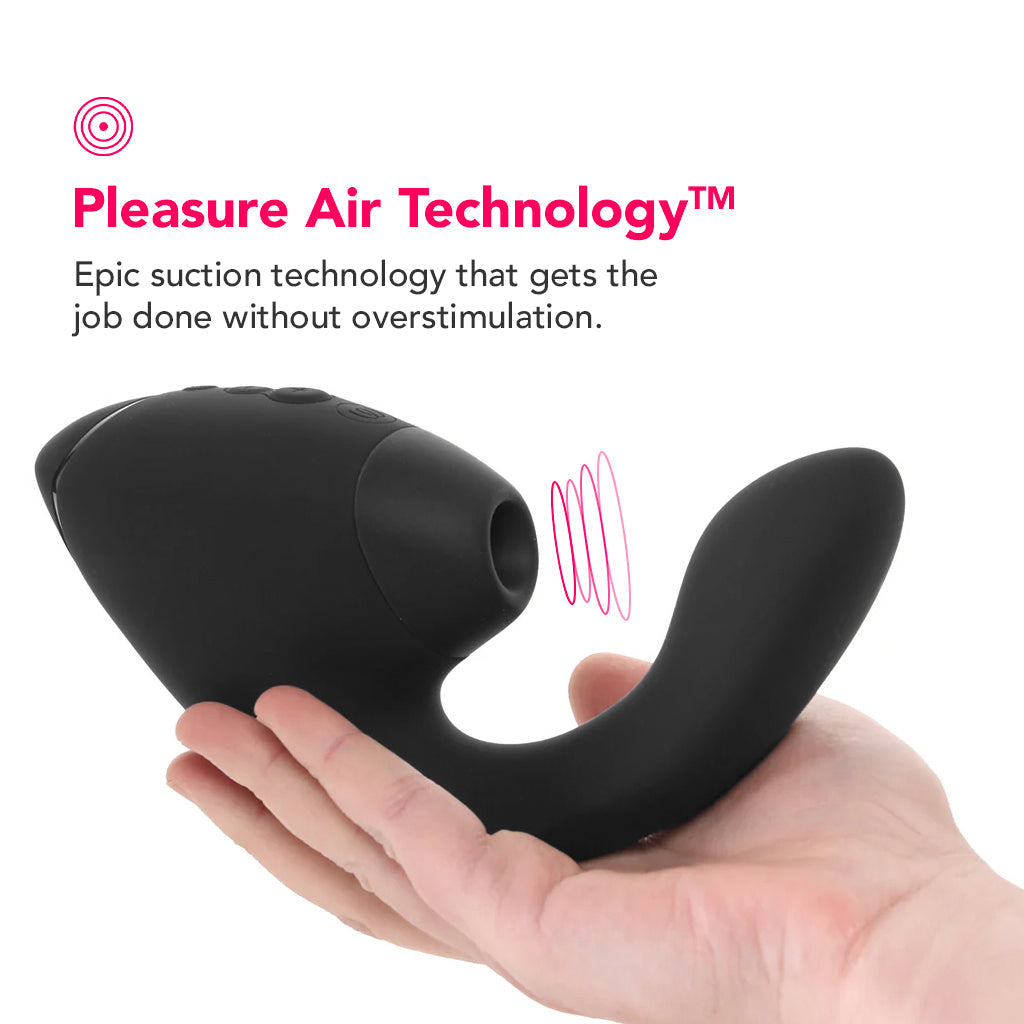 Womanizer Next Duo Clitoral Suction & G-Spot Vibe in Black