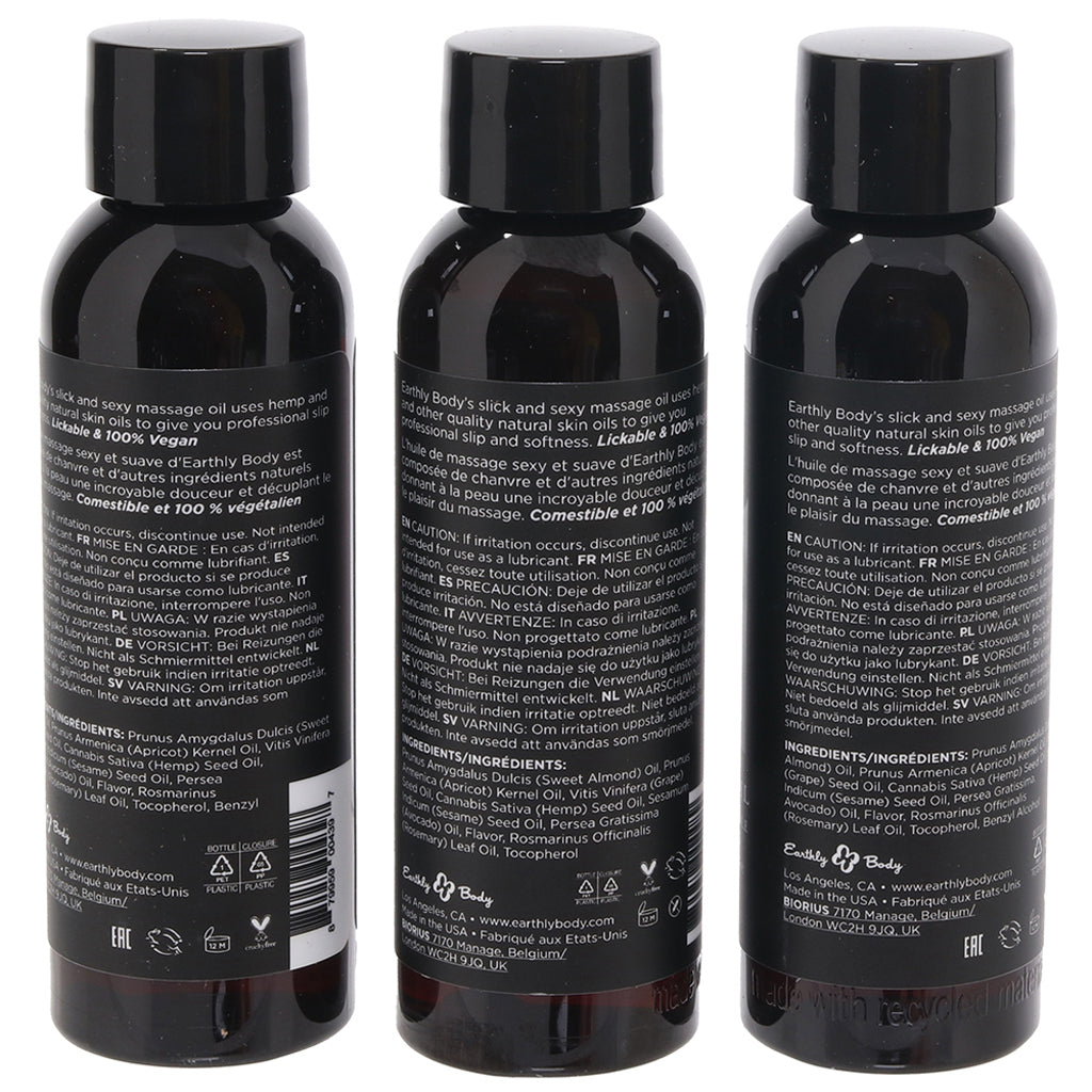 Edible Massage Oil Gift Set in Tropical