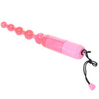 Waterproof Vibrating Pleasure Beads in Pink