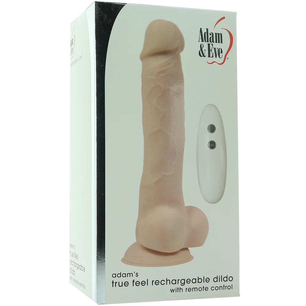 Adam's True Feel Remote Vibrating Dildo